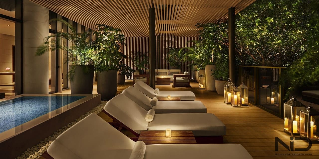 thiết kế thi công nội thất spa