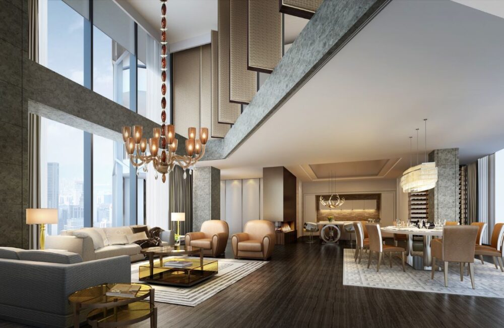 thiết kế nội thất penthouse